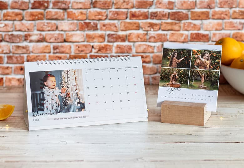 cadeau voor grootouders - kalender met eigen foto's