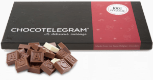 Chocolade telegram - cadeau voor opa via de post