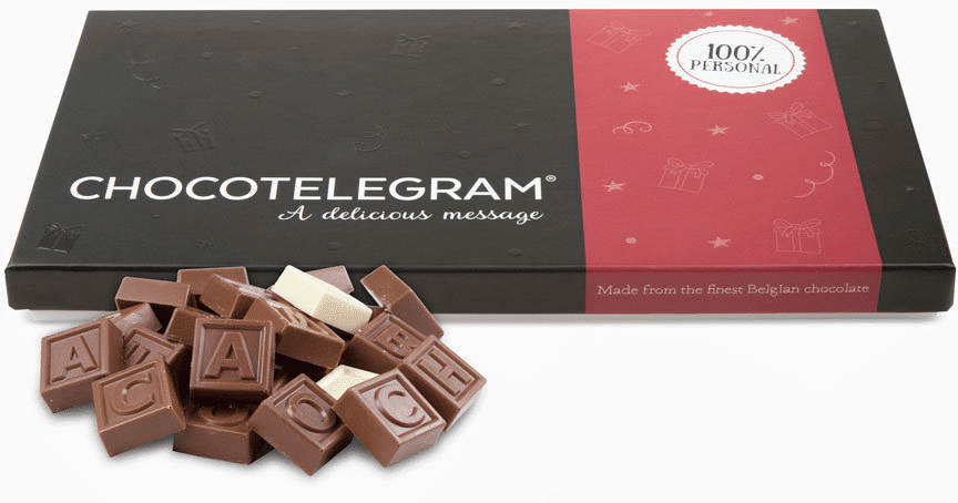 Chocolade telegram - cadeau voor opa via de post