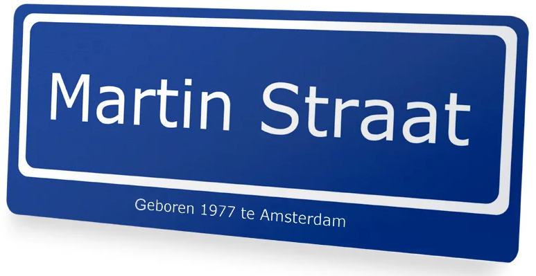 eigen straatnaambord - cadeau voor opa