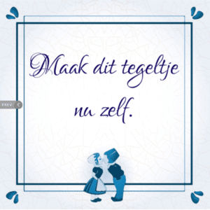 cadeau voor opa 75 jaar - Delfts blauw tegeltje met tekst