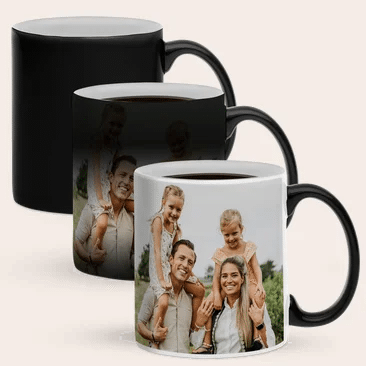 Magische mok met eigen foto Vaderdagcadeau voor Opa - magische mok