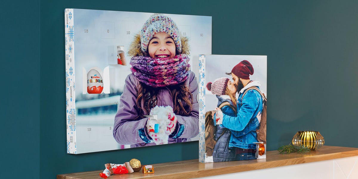 Sinterklaascadeau voor Opa - adventskalender cadeau voor opa - adventskalender met foto en chocolade