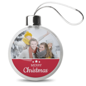 kerstbal met eigen foto