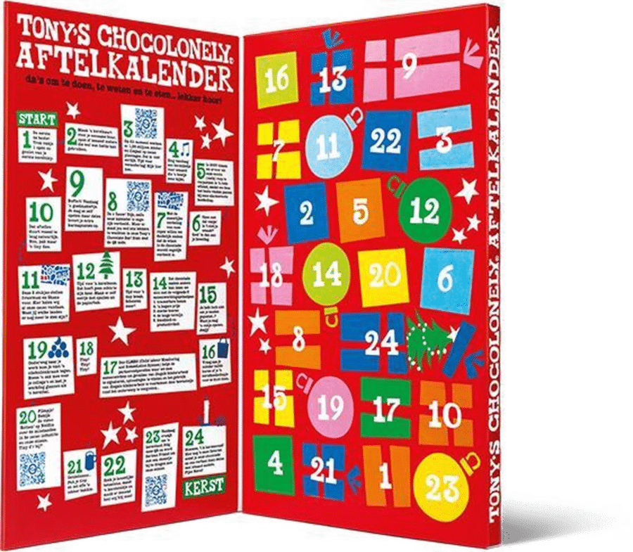 Tony's Chocolonely - adventskalender voor volwassenen