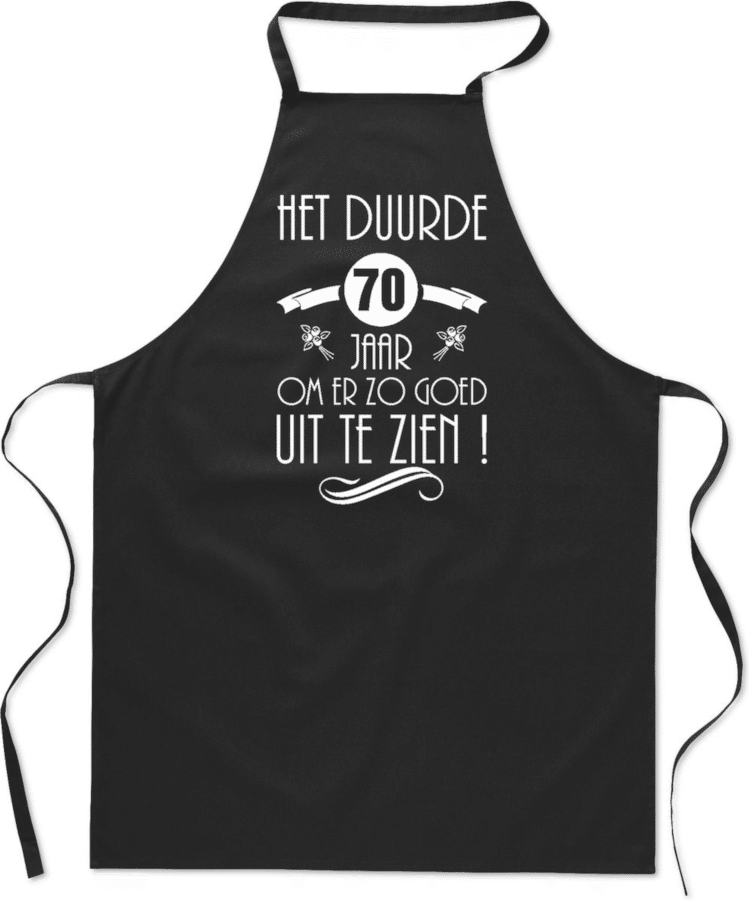 cadeau voor een 70-jarige - schort 70 jaar