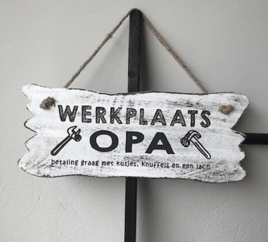 Heerlijk bevroren Secretaris Leuk cadeau voor Opa - vrolijk tekstbord! - Cadeau voor Opa.nl
