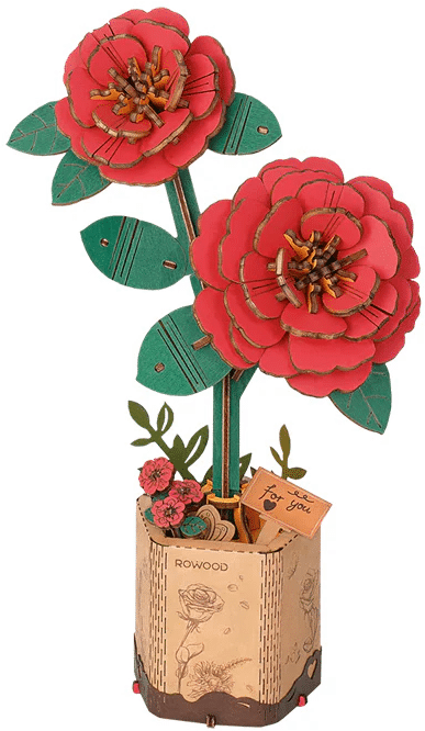 Bouwpakket houten bloem