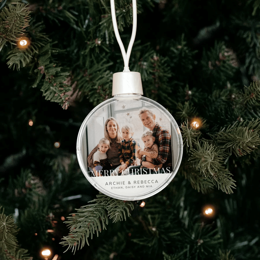 Kerstbal met foto - Cadeau voor Opa & Oma kerstbal met foto - sinterklaascadeau opa oma