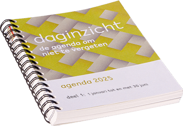 Daginzicht agenda - agenda voor iemand met geheugenproblemen