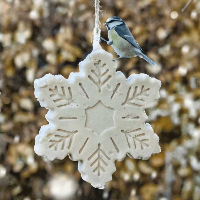 klein kerstcadeautje voor Opa - vettraktatie sneeuwvlok