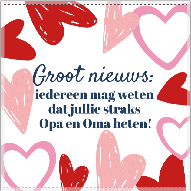 tegeltje met eigen tekst - cadeau voor opa en oma