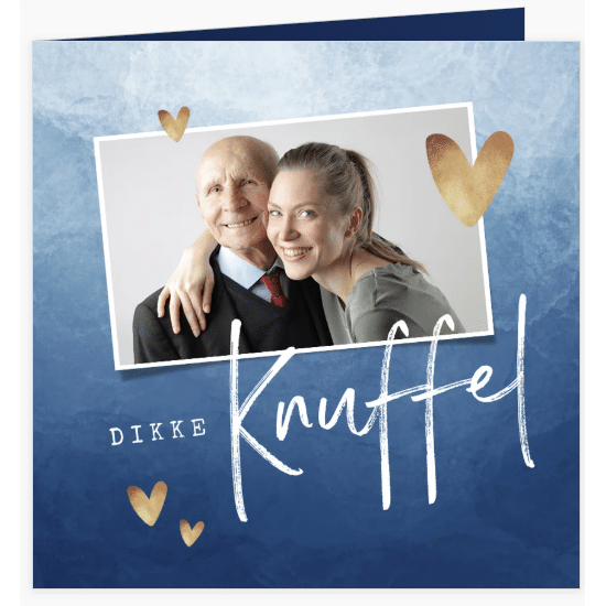 Kaart voor opa - Kaartje met foto