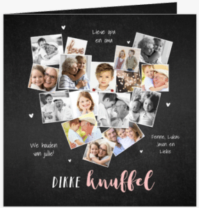 Kaart voor opa en oma