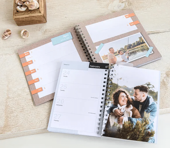 Agenda met eigen foto's foto agenda - cadeau voor opa